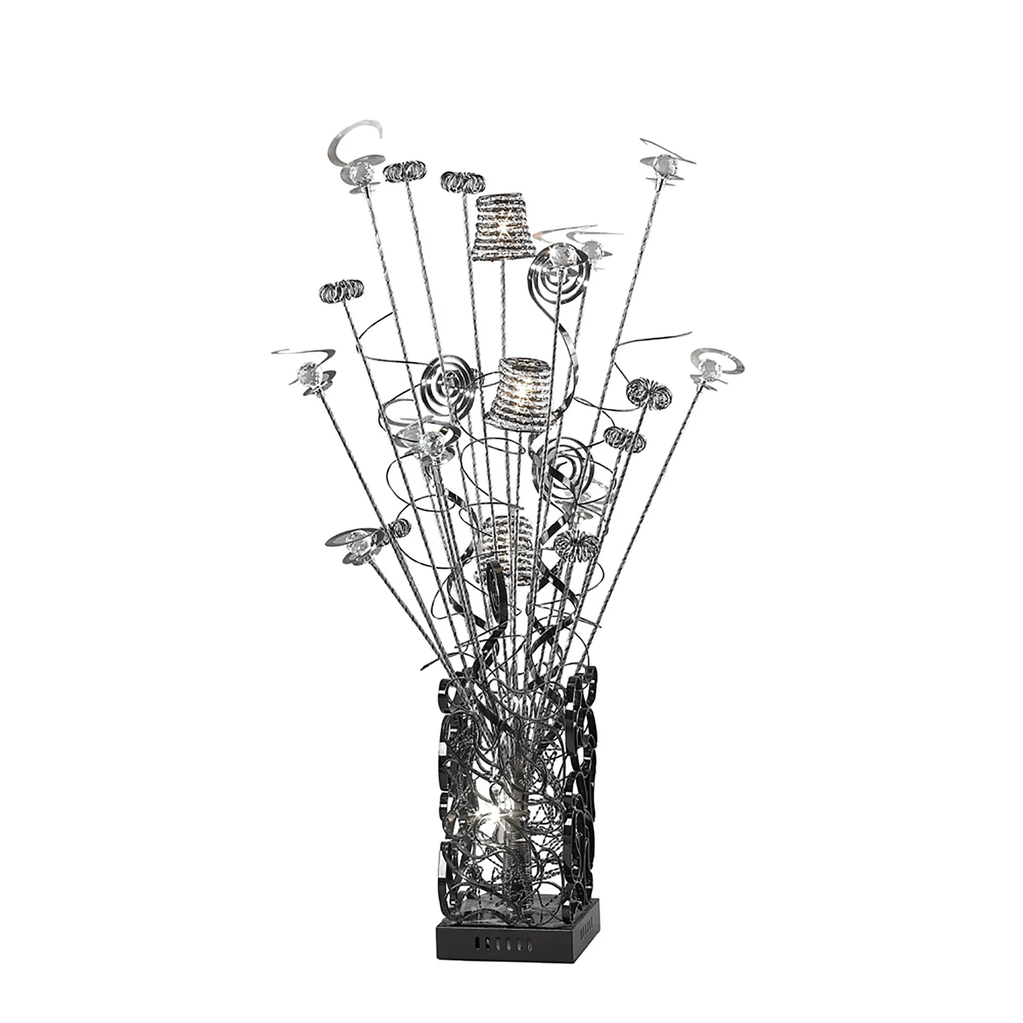 Koil Aluminium Crystal Table Lamps Diyas Home Armed Table Lamps